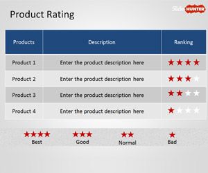 Free Rating Stars PowerPoint Template