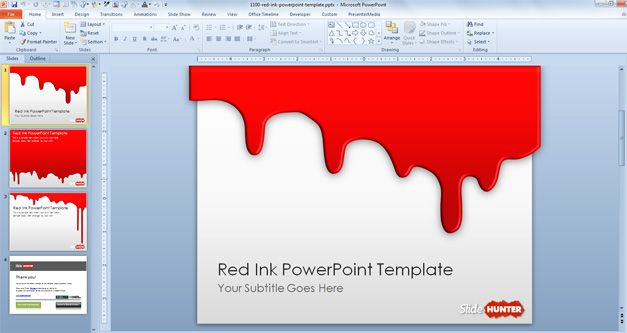 free-red-ink-powerpoint-template-free-powerpoint-templates