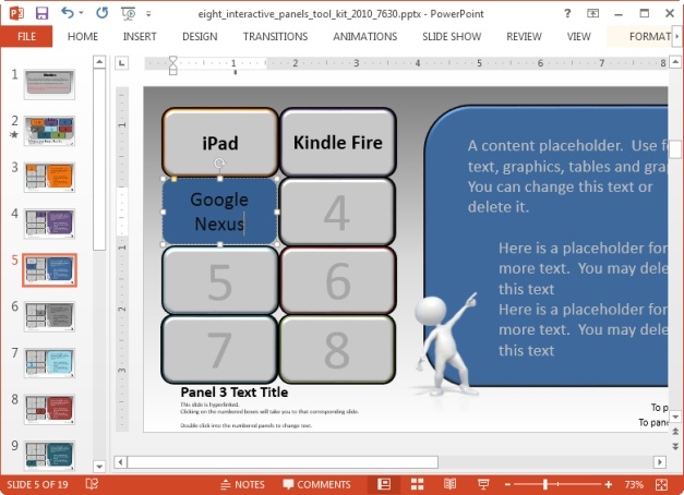 powerpoint presentation interactive buttons