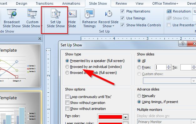 how to play presentation in powerpoint