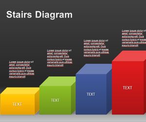 Stairs Diagram Powerpoint Template Slidehunter Com