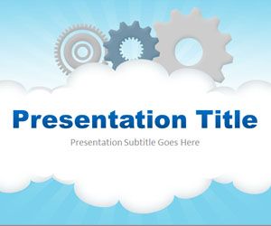 free cloud computing powerpoint template free cloud template